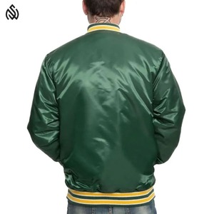 Chaqueta de Invierno Estilo Varsity de Satén 100% Poliéster Personalizada al por Mayor, Nueva Colección Invierno 2025 - Product Image 2