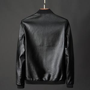 Veste de motard classique pour garçons, blazer ajusté pour hommes, blazer masculino avec des designs tendance, veste en simili cuir PU pour hommes - Product Image 4