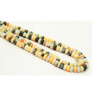 Bumble Bee Opal Rondelle <b>Beads</b>: AAA Gemstone Jewelry Craft - Product Image 6