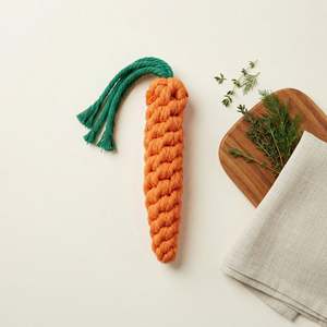 Jouets à mâcher écologiques pour chats - Corde à mâcher durable et mignonne en forme de carotte pour les molaires, en matériau papier durable, emballée dans un sac - Product Image 3