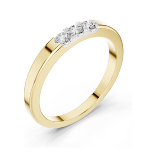 Bague en diamant de laboratoire 0,195 CT pour femme, clarté VVS-VS EF, disponible en or 18 carats, 14 carats, 10 carats et argent 925, rose, jaune, blanc - Product Image 5