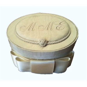 For Chanel Oval Jewelry <b>Box</b> with Numbers and Bow Cloth Storage for <b>Wardrobe</b> - Product Image 1
