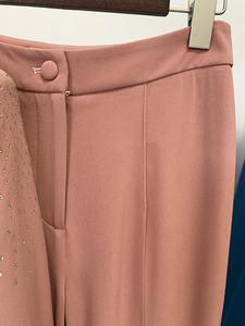 Ensemble de costume de créateur de mode professionnel pour femmes, nouvelle collection printemps/été 2024, élégant, blazer à un bouton, pantalon à paillettes - Product Image 3