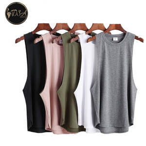 New Arrival Custom Wear <b>Man</b> Tank <b>Top</b> Sport Singlets Polyester/Cotton Custom Tank <b>Top</b> High Quality Streetwear <b>Muscle</b> Button - Product Image 4