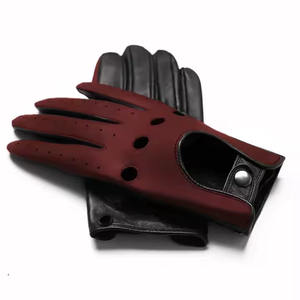 Guantes cálidos de cuero genuino para hombres que conducen/Guantes de vestir con logotipo personalizado de calidad superior a la venta - Product Image 2