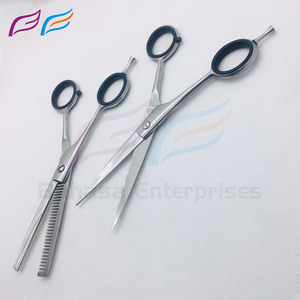 Tijeras de peluquería de acero inoxidable, tijeras de entresacar para barbería, fabricante ODM de marca privada, con reposa-dedos ajustable - Product Image 6