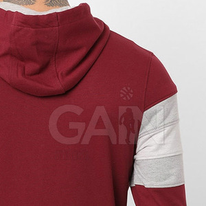 Sweats à capuche personnalisés Streetwear Oem Low Cotton Blended hoodies avec logo personnalisé sur fermeture éclair Sweats à capuche fabriqués au Pakistan - Product Image 4