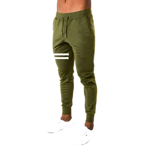 Mens Custom <b>Joggers</b> <b>Slim</b> Fit Sweatpants Cotton Track Pants Double Stripe Gym Fitness Trousers Custom Wholesale Sports Pants - Product Image 1