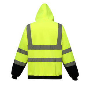 Veste de sécurité réfléchissante haute visibilité en polyester respirant facilement lavable avec design personnalisé, EPI, couleurs et tailles personnalisables - Product Image 2