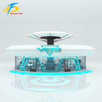 Machine de jeu VR 9D VR Experience Hall en forme d'OVNI 220 ㎡ personnalisée pour un usage domestique intérieur et extérieur Conception unique Schéma à l'échelle du site