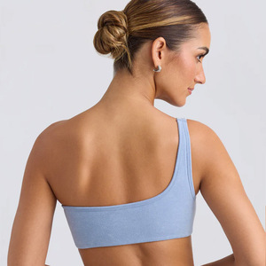 Sujetador deportivo de alta elasticidad para mujer para entrenamiento activo, sujetador transpirable de talla grande para Fitness para Yoga, correr, deportes, estilo Simple - Product Image 4