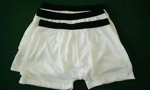 Sublimation Blank <b>White</b> Polyester <b>Men</b> Boxer <b>Shorts</b> With Black Soft Waistband Underwear Custom Own Design - Product Image 3
