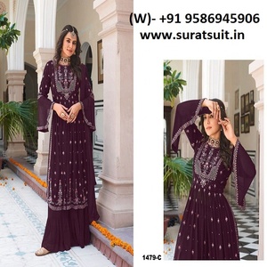 Tendance Nayra Cut Salwar Kameez avec un beau costume Palazzo élégant et élégant choix pour les fêtes et les fêtes - Product Image 3