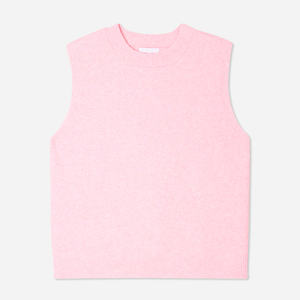 Cozy Front Neck Sleeveless Sweater <b>Womens</b> Perfect Winter Layering Soft Knitted Breathable Casual <b>Tops</b> Comfortable Stylish <b>Warm</b> - Product Image 1