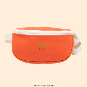 Riñonera de lona de algodón personalizada Unisex para niños, riñonera de moda, cierre de eslinga, portátil, directo, fabricante de Vietnam para niños - Product Image 1