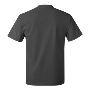 T-shirt d'été 100% coton pour hommes de haute qualité coupe ample imprimé simple col en O extensible couleur unie confortable et élégant - Product Image 6
