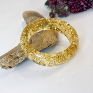 Yellow Natural Baltic Amber, Amberstone <b>Bangle</b> Bracelet Poland, 60 mm - Product Image 6