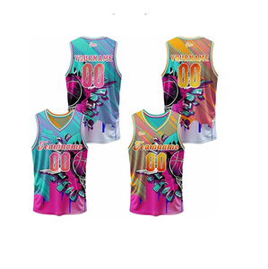 Maillot de basket-ball réversible personnalisé, maillot de basket-ball personnalisé, uniforme de basket-ball imprimé avec nom et numéro pour hommes et femmes - Product Image 4