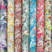 Tissu en mousseline imprimé numérique doux pour robes de mariée, tenues de soirée, vêtements de mode, textile élégant, fabricant OEM personnalisé, vente en gros