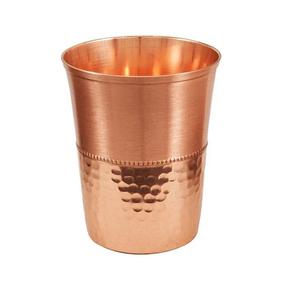 Gobelet en cuivre artisanal écologique avec design martelé, couleur et logo personnalisés, certifié - Product Image 4