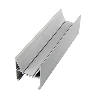 โปรไฟล์อลูมิเนียมอัดขึ้นรูปกำหนดเองโปรไฟล์อลูมิเนียมชุบอลูมิเนียมสีเงินแบบกำหนดเอง - Product Image 3