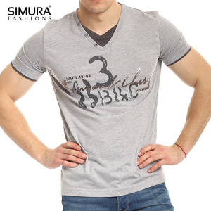 Summer Drop Shoulder Custom Logo Printed OEM Design Custom Color Smart Casual Eco-Friendly Cotton/Polyester <b>Short</b> <b>Men's</b> T-Shirts - Product Image 6