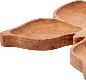 Solid Acacia Wood <b>Butterfly</b> Shaped Serving Platter Tray <b>Wooden</b> Serving Tray - Product Image 3