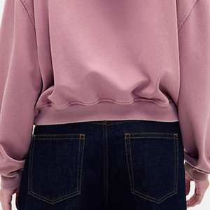 Sudadera con Capucha para Mujer, Mangas Largas, Diseño Recortado con Logotipo Personalizado para Compradores al por Mayor, Bolsillos Tipo Canguro, Diseño Económico con Capucha - Product Image 6