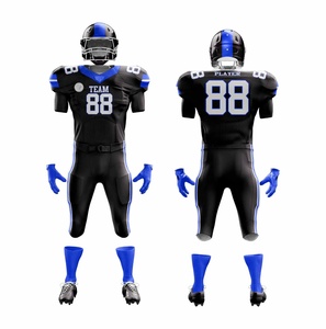 Maglie da Football Americano Personalizzate di Alta Qualità, Traspiranti, Taglie Forti, con Ricamo in Twill e Tecnologia Anti-Umidità - Product Image 2
