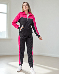 ชุดเสื้อผ้าฤดูใบไม้ร่วงฤดูหนาวสำหรับผู้ชาย ชุดเสื้อผ้าคอตั้งแบบมีซิป เสื้อสเวตเชิ้ต กางเกงขายาว ชุดวอร์ม ชุดลำลองสำหรับผู้ชาย - Product Image 2