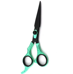 Ciseaux de coiffeur à poignée en acier inoxydable avec lames droites tranchantes - Product Image 3