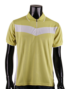 Vente en gros de demi-manches pour hommes pour polos anti-rides coton/élasthanne nouveau style de pull à col montant et fermeture éclair à manches courtes - Product Image 5