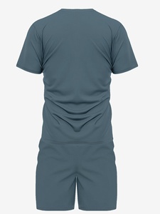 Élégant et confortable pour une tenue décontractée Vêtements de loisirs Ensemble haut chemise court lavable en machine pour hommes - Product Image 2