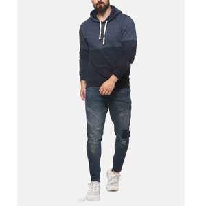 Venta al por mayor de sudaderas con capucha de gran tamaño con estampado personalizado para hombres sudaderas con hombros caídos con diseño de cremallera bordada para niños - Product Image 4