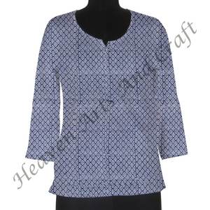 La ropa de oficina más hermosa, ropa de mujer estampada de algodón, Kurti Indian lista para usar, última colección de verano - Product Image 2