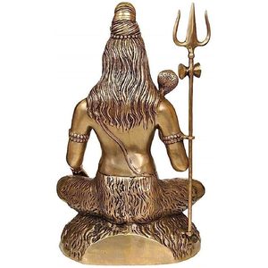 Nouveau design, best-seller, shiv traditionnel fait main avec trishul, en laiton, prix de gros, provenance Inde - Product Image 2
