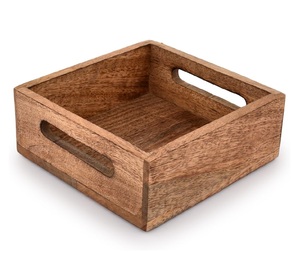 Home Accessories Wooden Napkin Holder With Cutout Handles for Napkin tissue kitchenware usage - Product Image 1