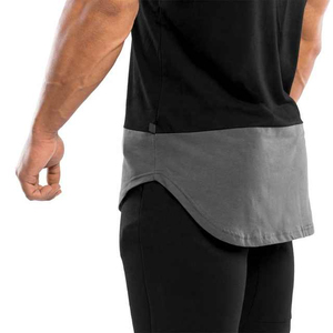 Chalecos de gimnasia para hombre, camisetas sin mangas informales personalizadas de dos tonos con ajuste muscular, Jersey de algodón 100%, serigrafía, ropa activa y de entrenamiento - Product Image 2