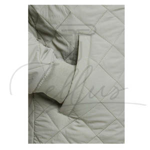 Veste matelassée en toile de style streetwear pour homme, patchwork, vêtements d'hiver, personnalisable, respirante, coupe-vent - Product Image 4