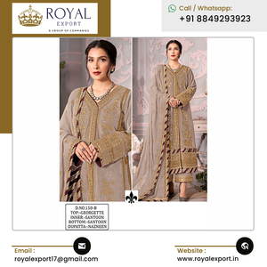 Nueva colección de trajes paquistaníes de Georgette pesada superventas, vestido étnico de excelente calidad para compradores a granel, lanzamiento exclusivo - Product Image 3