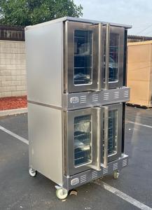 Four à convection commercial neuf et original, double niveau, pleine taille, gaz naturel, avec roulettes, certifié NSF - Product Image 2