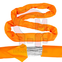 Eslingas de Elevación de Rango Completo HLM: 1-50T, Certificación EN1492-1, Poliéster, Tipos Plano/Redondo/Sin Fin, Codificación por Colores para Elevación y Aparejos