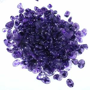 อเมทิสต์สีม่วงธรรมชาติ Cabochon อัญมณีหลวมคุณภาพสูง 100% อเมทิสต์สีม่วงธรรมชาติเรียบแบนกลับอัญมณีหลวม - Product Image 5