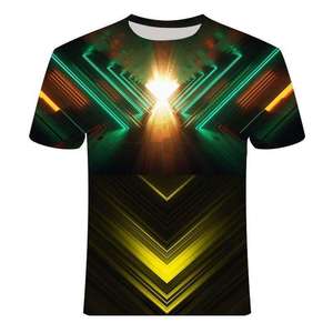 เสื้อยืดผ้าฝ้ายไซส์ใหญ่พิเศษสำหรับผู้ชายเสื้อยืดพิมพ์ลายพิมพ์ซับลิเมชันออกแบบได้ตามต้องการ - Product Image 5