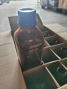 แหวนเท LDPE C16205 Uni-Sci พร้อมฝาเกลียว PP ขวดเหลี่ยมสีเหลืองอำพันขนาด100มล.-1000มล. - Product Image 6