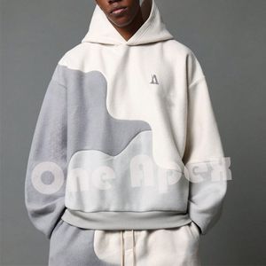 Invierno Casual 35% poliéster 65% algodón chándal personalizado bordado Logo Color contraste peso pesado chándal conjunto - Product Image 3