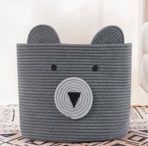 ตะกร้าหวายสีเทาดีไซน์ล่าสุดพร้อมคุณสมบัติการจัดเก็บอาหารที่ทันสมัยเหมาะสำหรับเครื่องครัวและอุปกรณ์ตกแต่งบ้าน - Product Image 2