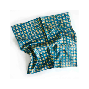 Impreso orgánico Vibe 100% algodón bordado Golf 42x42cm 124 GSM patrón abstracto ISO certificado Etiqueta Privada servilletas de algodón - Product Image 2