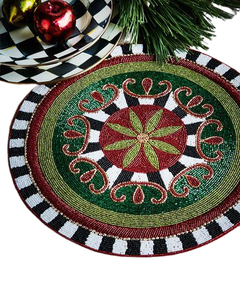 Manteles individuales con cuentas de calabaza talladas a mano para decoración artística del hogar y la cocina a buen precio - Product Image 5