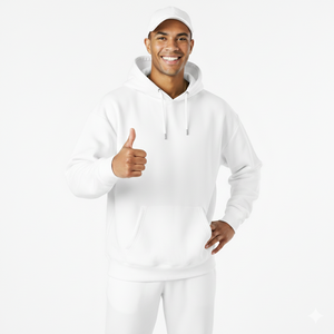 Sudadera con Capucha Personalizada para Hombre, 100% Algodón, Gruesa, Talla Grande, Bordada a Medida - Product Image 5